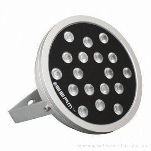 Round Floodlight, Works with RGBW LED Controller, with Four or More Channels and IP65